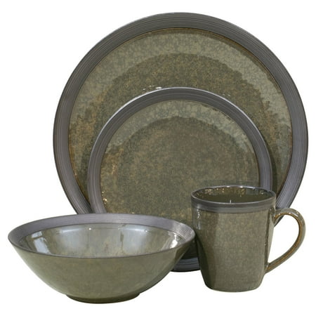 Sango Omega 16 Piece Dinnerware Set - Olive - Walmart.com Sango Omega 16 Piece Dinnerware Set - Olive - Walmart.com