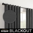 thumbnail image 3 of Eclipse Fresno Blackout Window Curtain Panel, 52 x 95-Inch, Black, 3 of 8