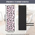 thumbnail image 4 of TSOVTHRID Pink Leopard Print Quilted Dining Chair Seat Covers Stretchable Anti-Slip Soft Chair Cushion Cover Removable Universal Seat Slipcovers with Elastic Band, Set of 4, 4 of 7
