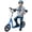 Blue, variant on Ride on Horse for Kids 3-8 Years Old with Neighing Sound, Brown Polyester Pony Toy with Saddle & Stirrups, Soft Ride on Animal for Toddlers