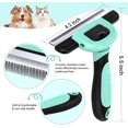 thumbnail image 2 of LAICAIW Pet Grooming Brush, Deshedding Tool for Dogs & Cats, Effectively Reduces Shedding by up to 95% for Short Medium and Long Pet Hair，Spring Green, 2 of 6