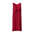 thumbnail image 1 of FAIWAD Robe Maxi pour Femme à Col en V Sans Manches Robe d'Été Décontractée Ample Fluide Évasée Robe Débardeur, 1 of 5