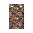 thumbnail image 1 of Floral Hanging Pocket Organizer, Retro Style Summer Time Flourishes with Geometric Motifs, Printed Polyester Storage Bag with Pockets, 9" x 16", Charcoal Grey Multicolor, 1 of 2