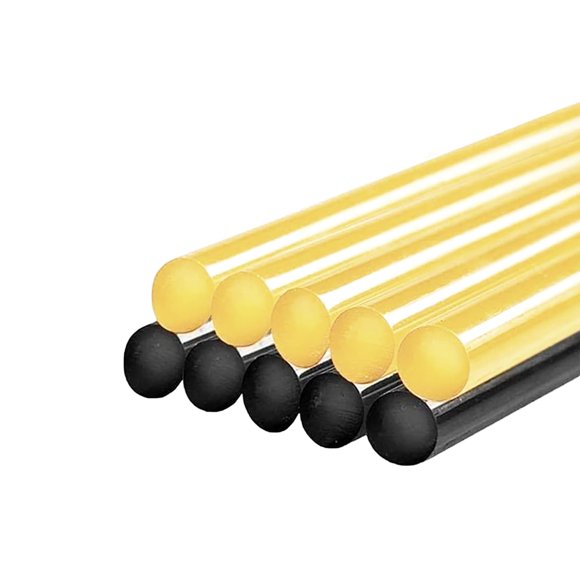 Barras de pegamento DIQDI para PDR, paquete de 10, set negro y amarillo