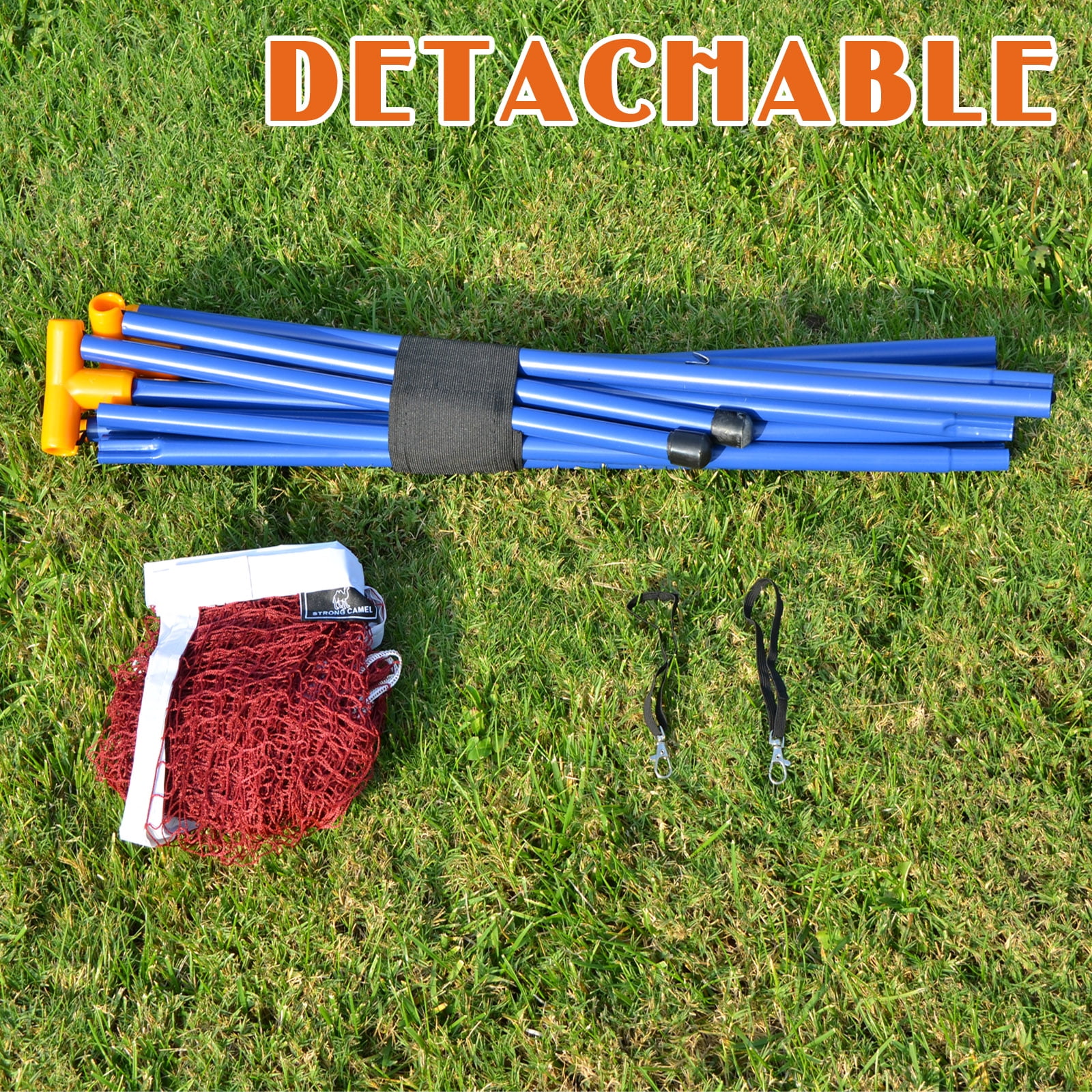 LARGE Volleyball Badminton Tennis Net Portable Training Beach with carrying bag STAND
