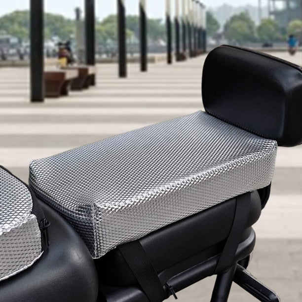 Cojín del asiento trasero de la bicicleta eléctrica Sillín trasero de la bicicleta desmontable Reemplazo conveniente Plata