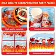 thumbnail image 3 of Fire Truck Party Supplies, 95pcs Fire Truck Birthday Party Decorations - Red Balloons Plates Napkins Tablecloth etc Birthday Party Supplies, 3 of 8