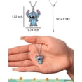 thumbnail image 4 of Collier Disney Stitch pour Femmes avec Cristal Pavé et Émail, 4 of 6