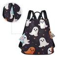thumbnail image 5 of FORMRS Women's Travel Backpack Purse Anti-Theft Hidden Pockets Casual Shoulder Bag, White Halloween Ghosts, 5 of 7