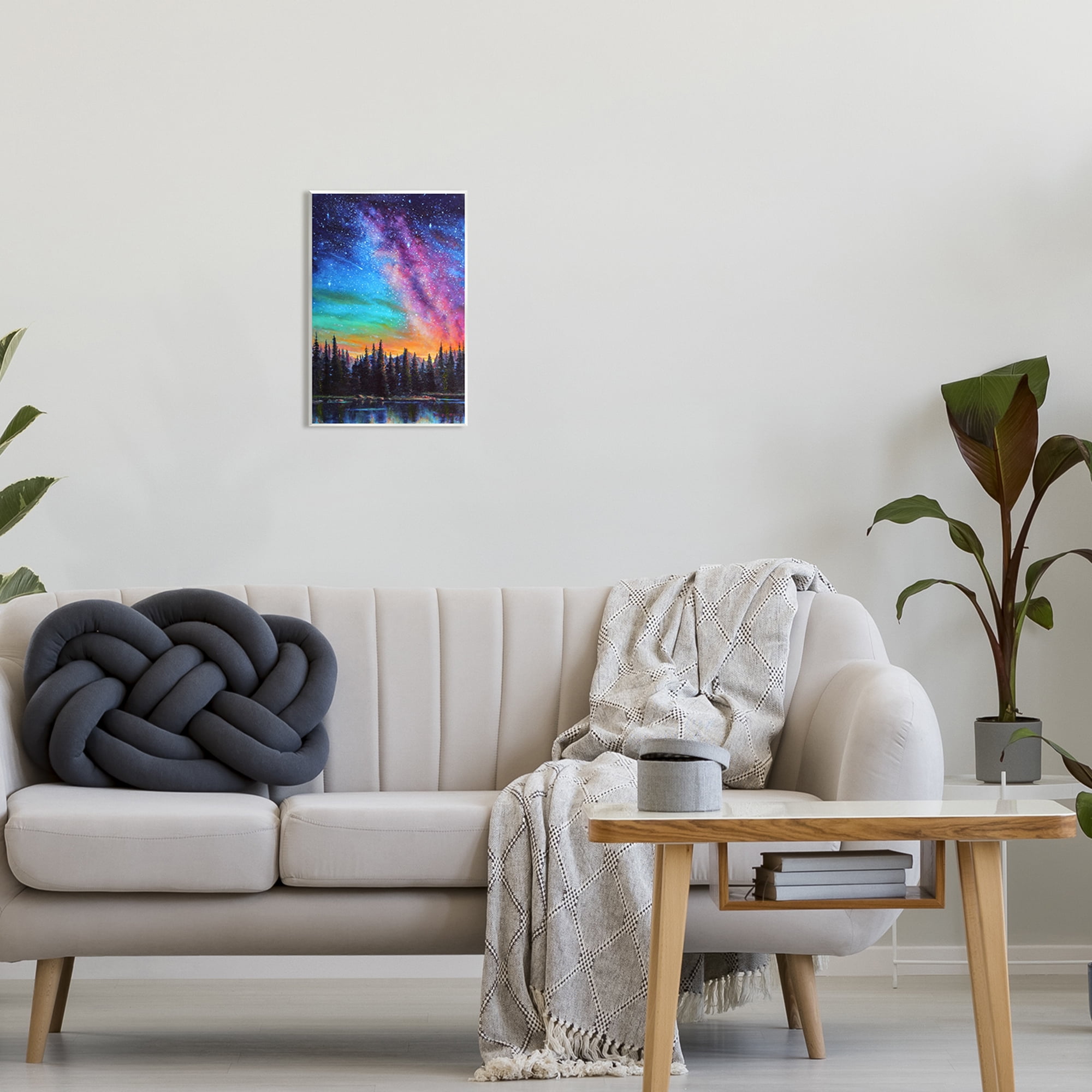 Stupell Industries Vivid Nebula Landscape Nature Painting Unframed Art Print Wall Art, 10 x 15