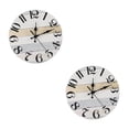 thumbnail image 4 of unbranded 2pcs Wall Clock for Bedroom-.84 inch Outdoor Clocks for Patio Living Room Decor Wall Clocks Operated Non Ticking, 4 of 8