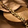 thumbnail image 6 of 18K Gold Plated Chain Bracelet for Women Adjustable Stainless Steel Link Bracelets Trendy Hypoallergenic Womens Bracelets for Her, 6 of 8