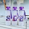 thumbnail image 6 of CMYYNNA 32 OZ 1 Liter Time Marker Water Bottle Frosted Durable Plastic With Strap - Reusable Clear Bottle With Times To Drink Time Markings For Daily Hydration Intake BPA Free, 6 of 7