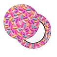 thumbnail image 2 of Disketp Colorful Donuts 1 Funda Redonda para Taburete, Funda de Cojín para Silla de Bar Suave y Elástica-13 inch, 2 of 7