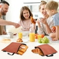 thumbnail image 7 of Haosy 3 Pack Reusable Ziploc Bags BPA Free Healthy Food Storage Bag Leakproof Sandwich Snack Freezer Bags Rust Red, 7 of 7