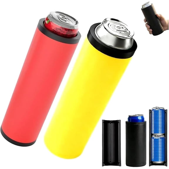 Double Tactical Reload Can Holder-Ultra Chill System, Can Fill Two 12-Ounce Cans with Assault Tactical Insulation Sleeve, Suitable for Beer and Soda (2pcs-A)