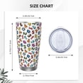 thumbnail image 4 of KLL Colorful Numbers Print 40oz Stainless Steel Insulated Car Cup with Spillproof Lid - Keep Your Drink Hot or Cold on the Go-Straw Two-piece Set, 4 of 8