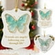 thumbnail image 1 of Decoraciones Adornos navideños de mariposas, colgantes para el árbol de Navidad, decoración festiva, 1 unidad JASKFLY, 1 of 9