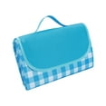 thumbnail image 2 of Ganfancp Manta de Picnic, Manta de Arena Impermeable Plegable, 57 X 70 Pulgadas, Manta de Picnic Supergrande para Playa, Camping, Senderismo, Viajes, Aire Libre, Concierto Familiar Ofertas Del Día Li, 2 of 2