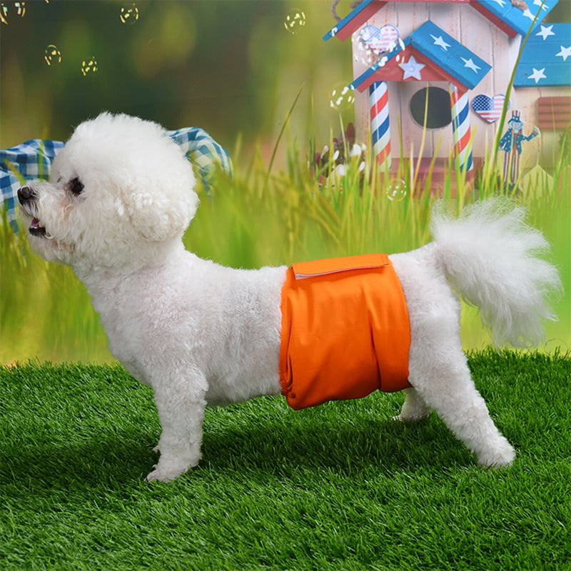 Bingpong Breathable Pet Male Dog Puppy Physiological Pants Diaper Sanitary Underwear Belly Band Wraps Nappies S, Green