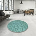 thumbnail image 4 of Ahgly Company Machine Washable Indoor Rectangle Transitional Green Area Rugs, 2' x 3', 4 of 7