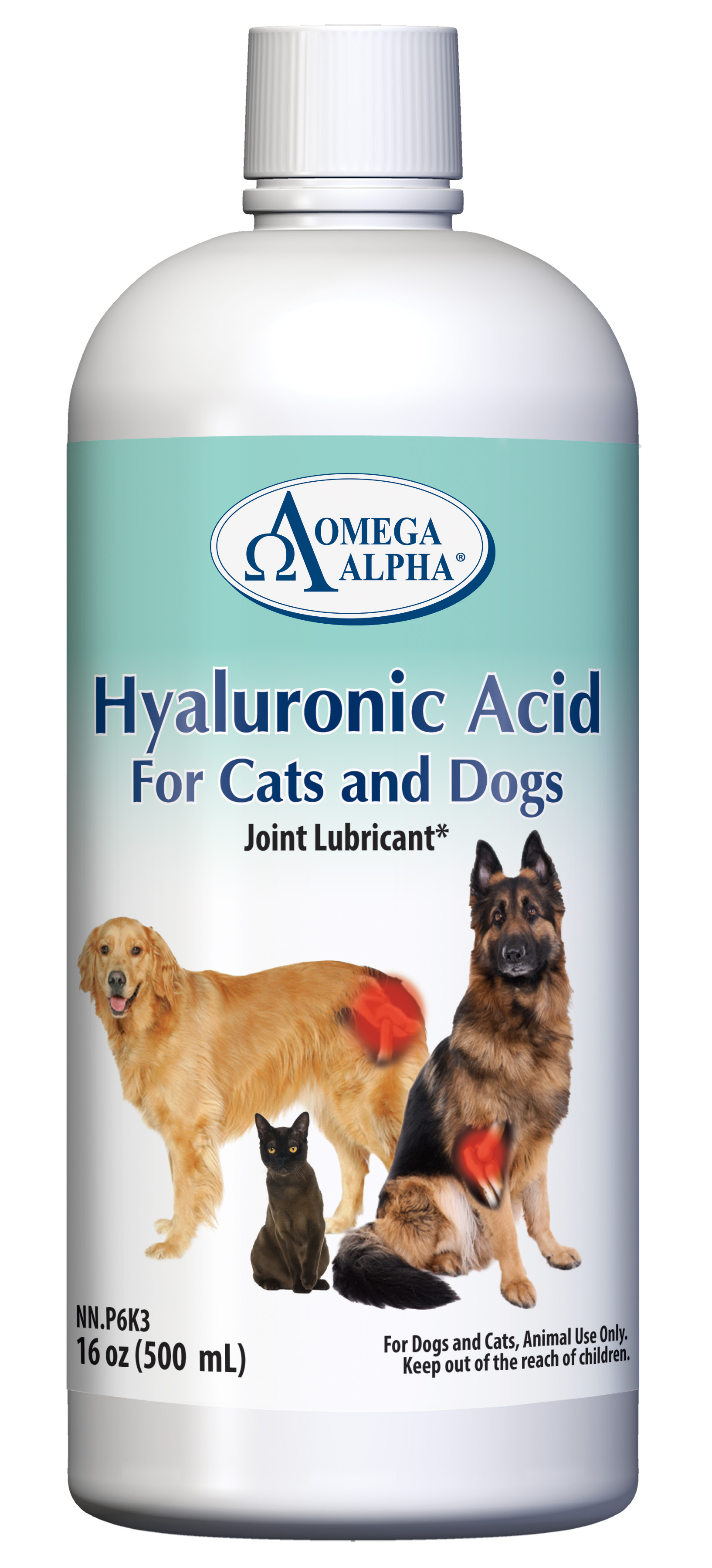 Omega Alpha 450202 16 oz Hyaluronic Acid for Cat & Dog