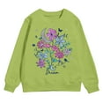 thumbnail image 4 of Zshosam Sweatshirts for Teens Trendy Sweatshirt Outfit Crewneck Pullover Baby Fall Clothes,Green 4 Years, 4 of 4