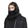 thumbnail image 2 of Bufanda con capucha, impermeable, cálida para invierno, CosplayStudio, color negro, 2 of 7