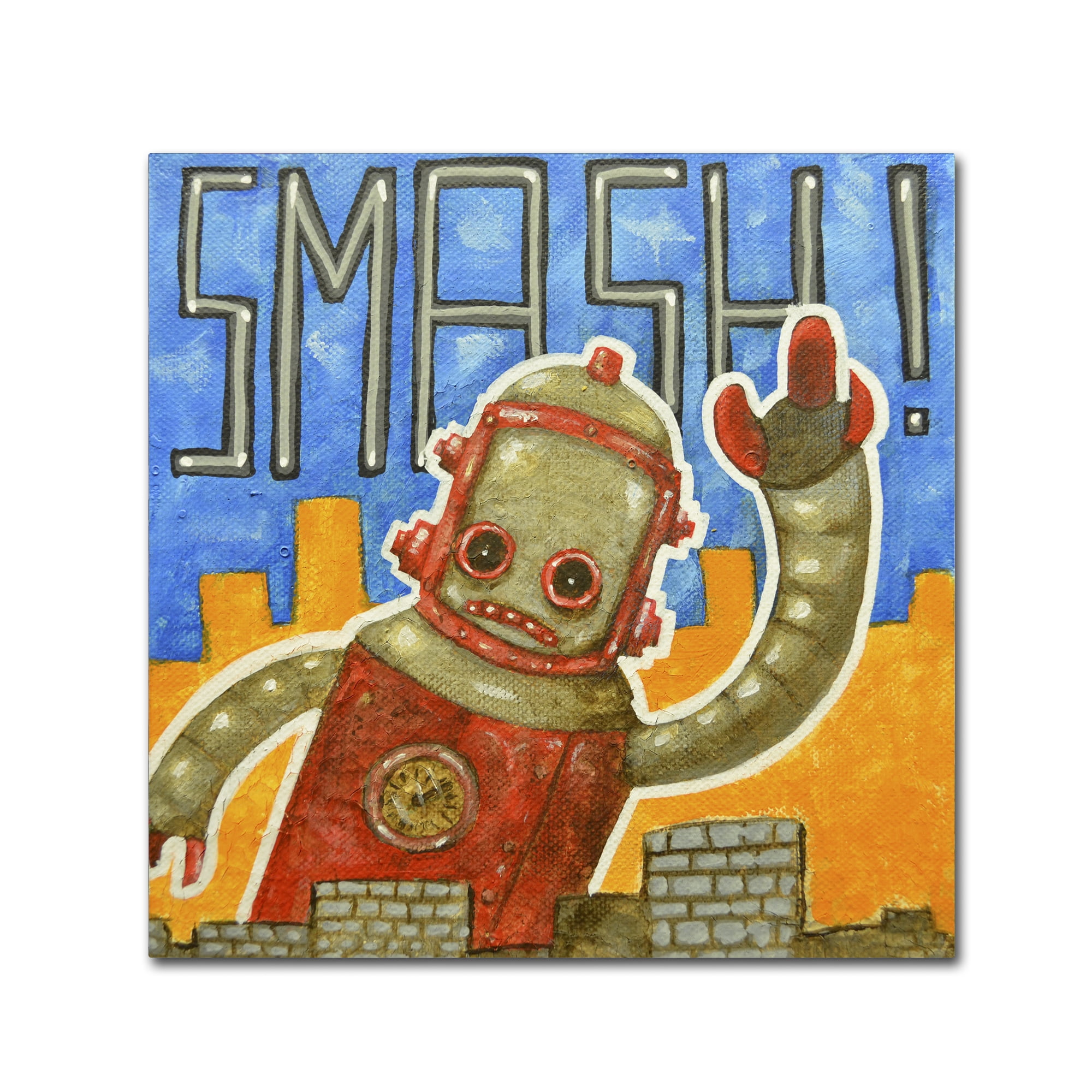Trademark Fine Art 'Smash!' Canvas Art by Craig Snodgrass