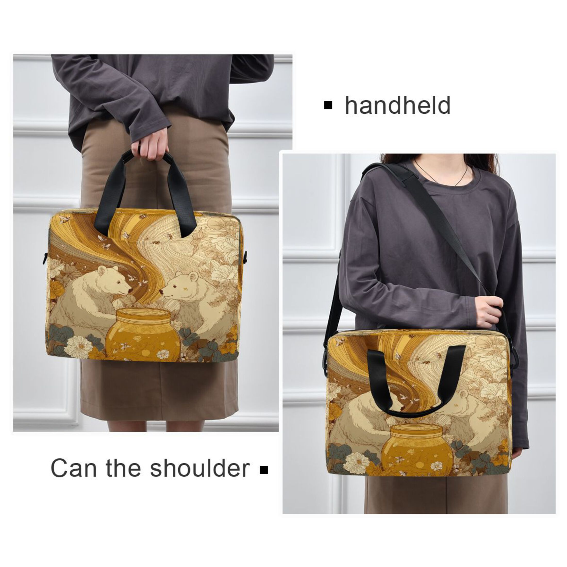 Laptop Bag Laptop Briefcase 15.7 x 3 x 11.8 Inches Laptop Bag Briefcases Laptop Storage Travel Laptop Bag Work Laptop Bag Two Bears
