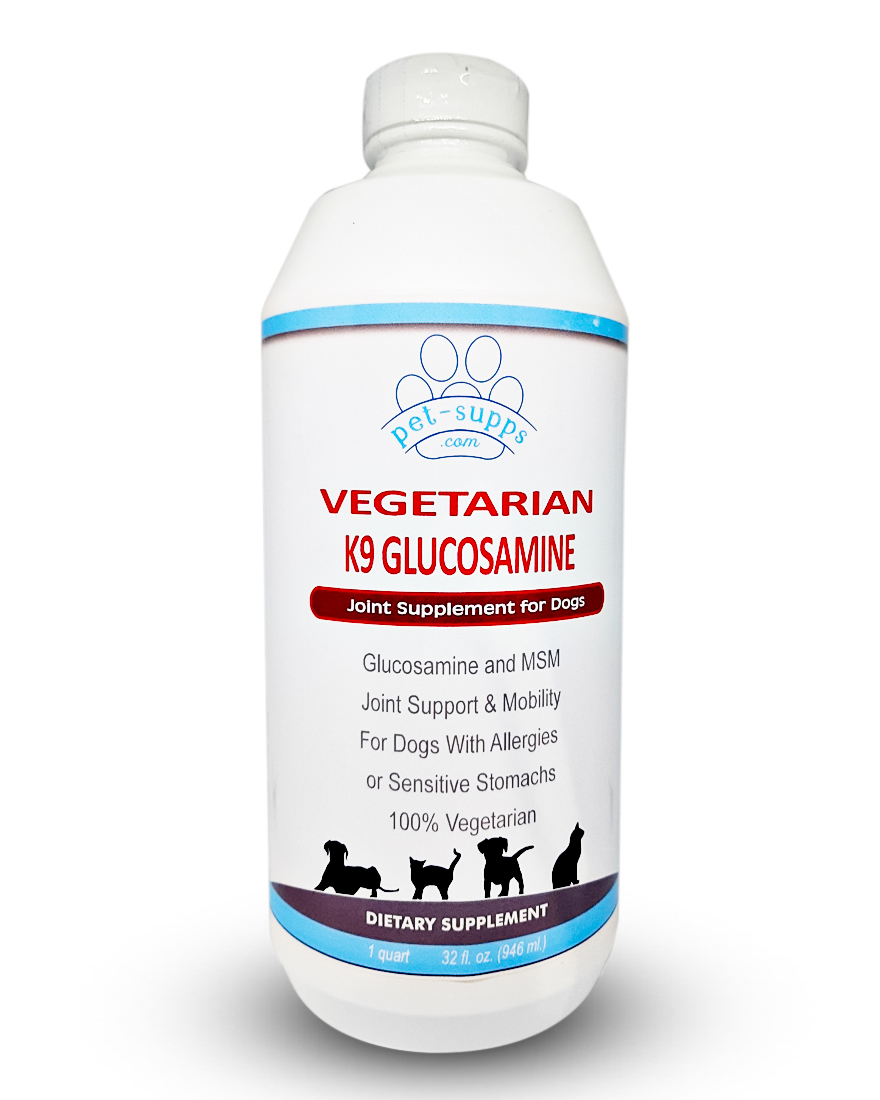 Extra Strength Vegetarian Liquid Glucosamine for Dogs MSM, Joint