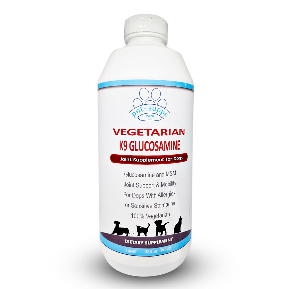 Extra Strength Vegetarian Liquid Glucosamine for Dogs - MSM, Joint