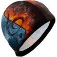 thumbnail image 1 of FYBTO Casquette de Natation Notes de Musique de Style Musical Unisexe Adulte FYBTO Polyester, 1 of 4
