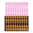 thumbnail image 1 of Uxcell 100 Pcs Pegatinas de Números que Brillan en la Oscuridad, Pegatinas de Pared Adhesivas Luminiscentes Rosas, Pegatinas 3D Brillantes para Decoración de Techo, Dormitorio, Cama, 1 of 7