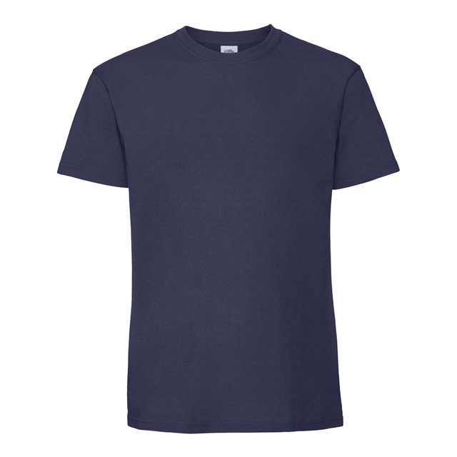 Fruit of the Loom - Camiseta Iconic Premium de Algodón Ringspun para Hombre (Azul Marino)