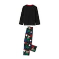 thumbnail image 6 of Fiomva Family Matching Christmas Pajamas Set Outfits Long Sleeve Elk Printed Tops Plaid Pants Sleepwear, 6 of 10