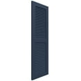 thumbnail image 3 of Ekena Millwork 15"W x 71"H True Fit PVC Two Equal Louver Shutters, Starless Night Blue (Per Pair - Hardware Not Included), 3 of 11
