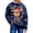 Navy-2, variant on Christmas Sweatshirt for Men Women Long Sleeve Loose Casual Crewneck Ribbed Texture Snowflake and Reindeer Print Pullover