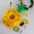 thumbnail image 3 of Porte-boisson Gonflable pour Piscine Flotteur de Boisson Gonflable Bateau Flotteur de Piscine sous-Verre Gonflable pour Fête à la Piscine (Ananas, Outil Gonflable Non Inclus), 3 of 5