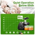 thumbnail image 3 of Juicer Machine, Aobosi Slow Masticating Juicer, Cold Press Juicer Machines with Reverse Function, Quiet Motor, High Juice Yield with Juice Jug & Brush for Cleaning, Black, 3 of 7