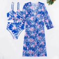 thumbnail image 3 of Gibobby Conjunto de bikini para mujer Bikinis de cintura alta para mujer, conjunto de Bikini Sexy de 3 piezas, traje de baño para cubrir, traje de baño d(Azul,M), 3 of 5