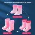 thumbnail image 2 of Botas de lluvia para niños, forro interior desmontable, Botas de lluvia con forro polar grueso, nuevo estilo de otoño/invierno, forro de calcetín de algodón, 2 of 5