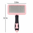 thumbnail image 4 of ACDANC Slicker Brush for Dogs,Non-Slip Handle Dog Brush for Long Haired Dogs,Flexible Steel Pins Dog Hair Brush,Pink, 4 of 8