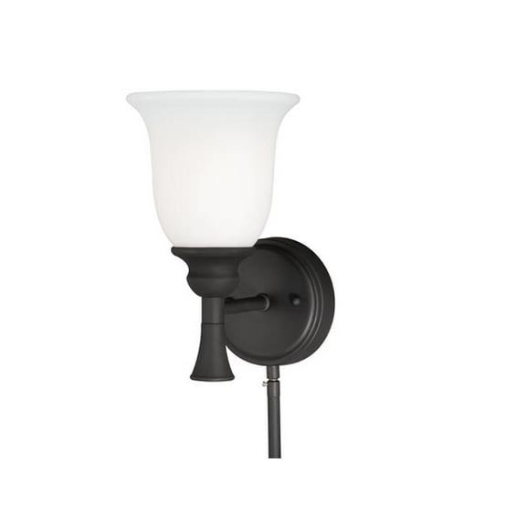 Vaxcel W0176 Indoor Bell 10" Tall Wall Sconce with Instalux Motion Bronze Finish