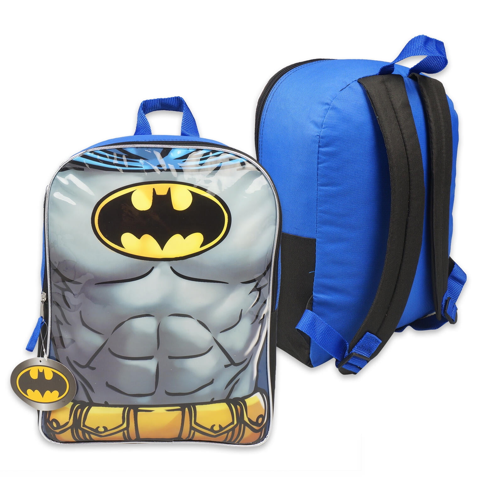 Batman Batman Boys' Backpack 15" Kids School Bag with Bonus Water