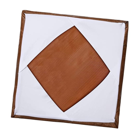veasfak Heat Press Platen Wrap Cover, Heat Press Heat Pressing Machine Sheet, Protector, white and brown