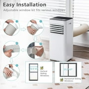 Giantex 8000 BTU (5000 BTU DOE) 250 sq ft Portable Air Conditioner, White
