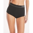 thumbnail image 2 of Hanes Originals Women's Seamless Rib Boyfit Underwear, Neutrals, 6-Pack Black/Deep Glow/Black L, 2 of 4