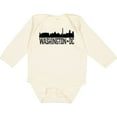 thumbnail image 3 of Inktastic Washington Dc City Skyline Boys or Girls Long Sleeve Baby Bodysuit, 3 of 5