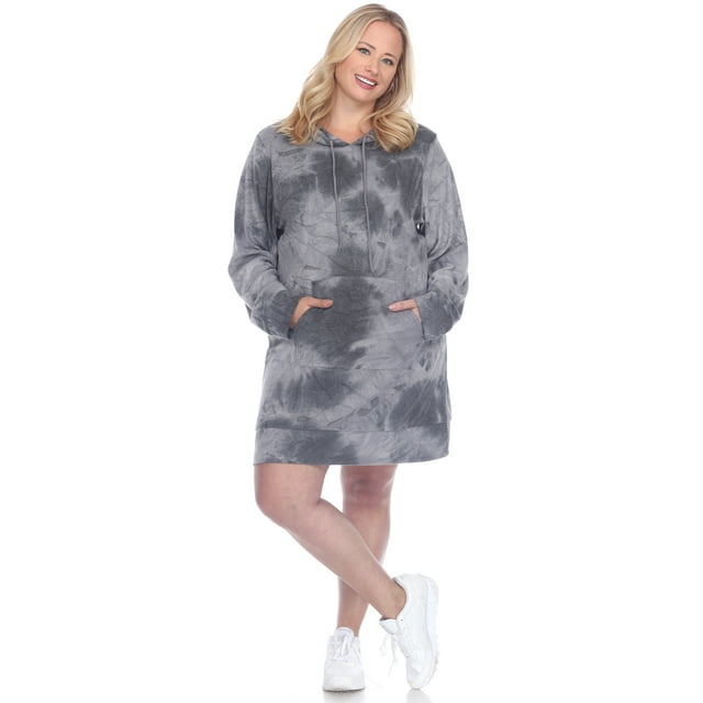 White Mark Women's Hoodie Sweatshirt Dress
